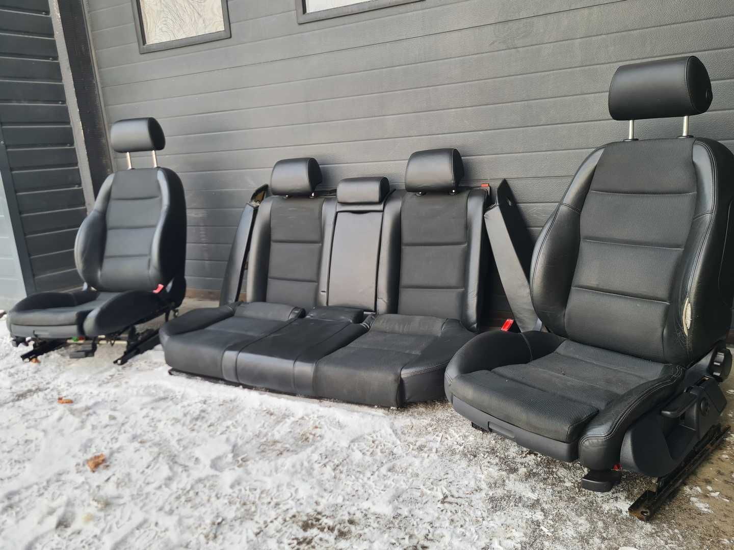 Fotele Kubełkowe Audi A4 B6 B7 S-line Kombi Podgrzewane Speed Pólskóra