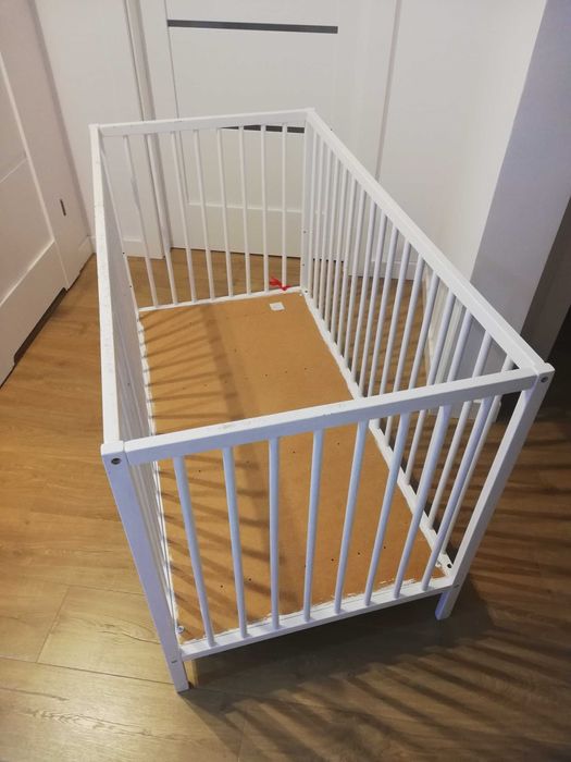 Łóżeczko dziecięce 60x120 Ikea Sniglar białe