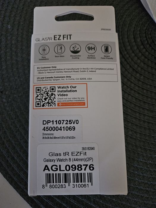 Szkło hartowane Samsung Galaxy Watch 8 44 mm Spigen Ez Fit 2 pack