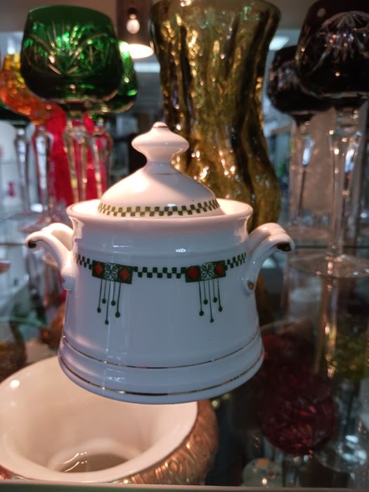 Jaworzyna Śląska cukiernica porcelana przedwojenna