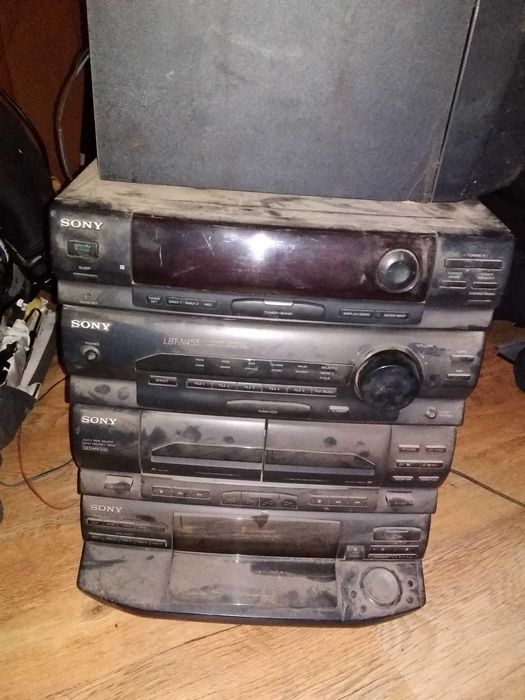 Wieża Sony z głośnikami Cd kaseta radio Sh-Eh560 technics