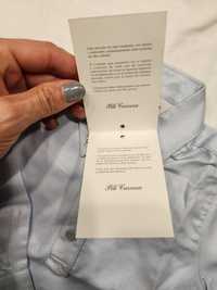 Pili carrera camisa de algodão com 2 rachas laterais