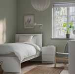 Cama Malm IKEA 90×200 + estrado Lönset IKEA