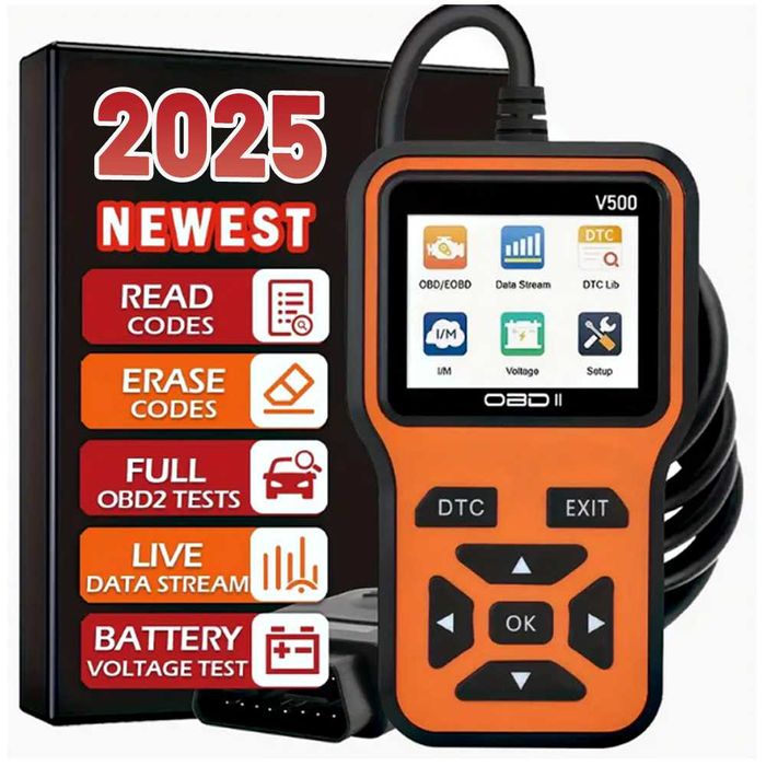 Skaner tester diagnostyczny OBD2 V500 czytnik kodów kontrola napięcia