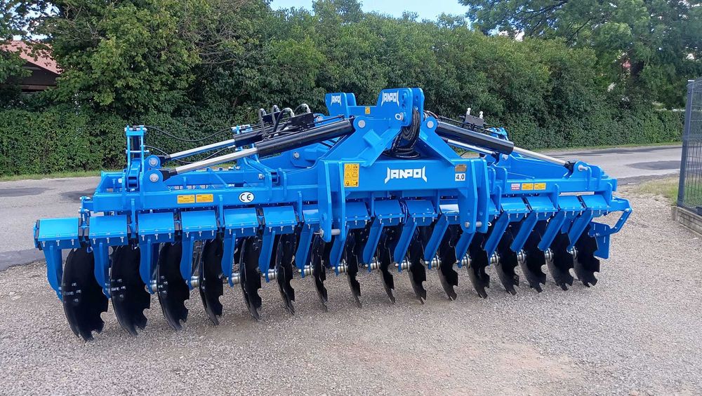 brona talerzowa hydrauliczna JANPOL SHREK 4m 560 talerz daszek 600