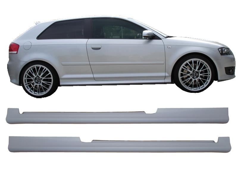 Aleron S Line + Embaladeiras S3 + Difusor S3 Audi A3 8P 3 portas