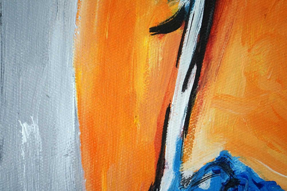 Duży obraz olejny akt oryginalny ręcznie malowany do sypialni biura