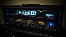 Cabeça amplificador guitarra line 6 spidervalve hd100 mais coluna