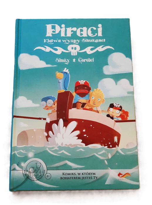 "Piraci. Klątwa wyspy Shukanet" komiks paragrafowy