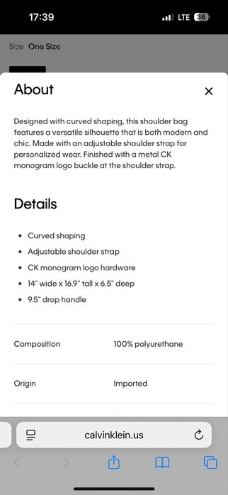 Продам новий шопер Calvin Klein