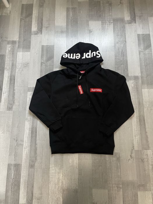 Кофта Supreme Big logo| Худі супрім чорна