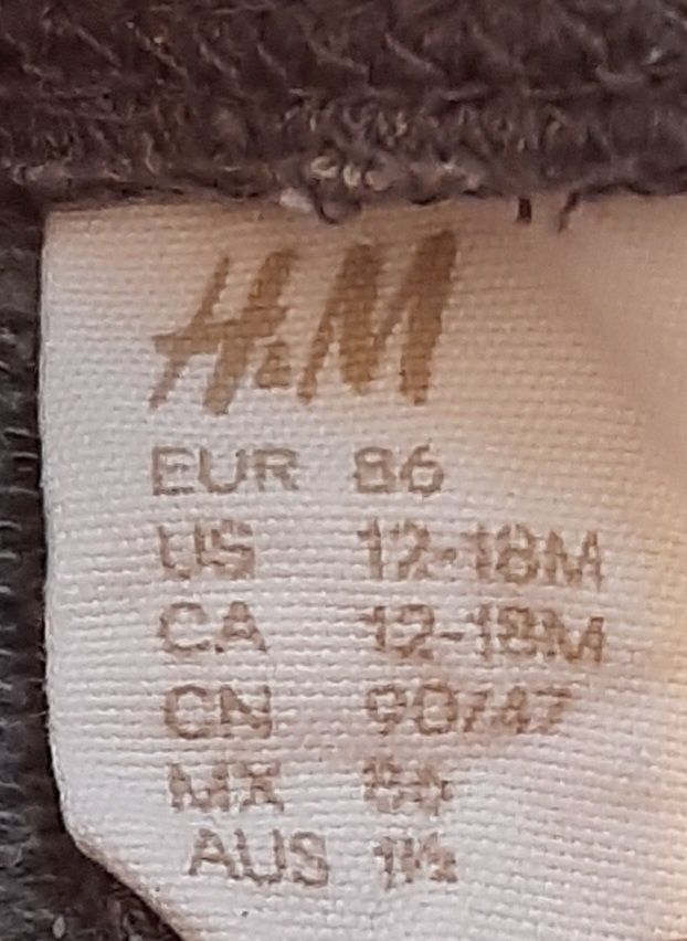 Spodnie dla dziewczynki h&m rozmiar 86