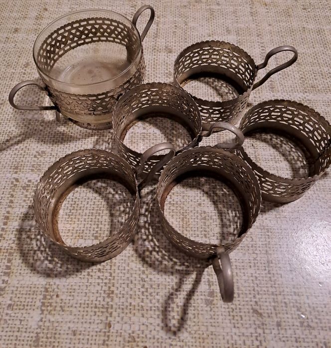 Koszyczki do szklanki + cukiernica