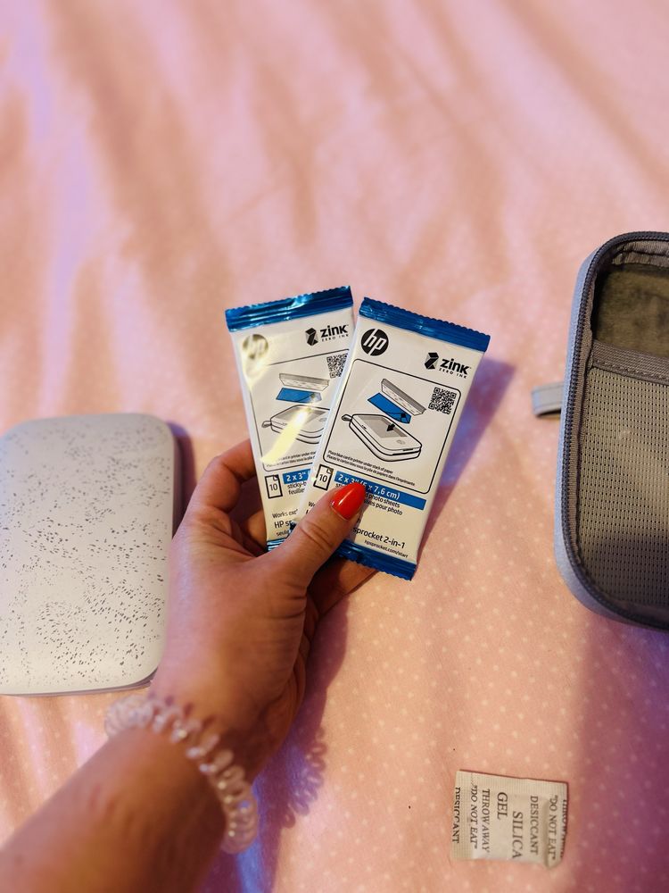Impressora Portátil HP Sprocket + 20 Folhas de Fotografia