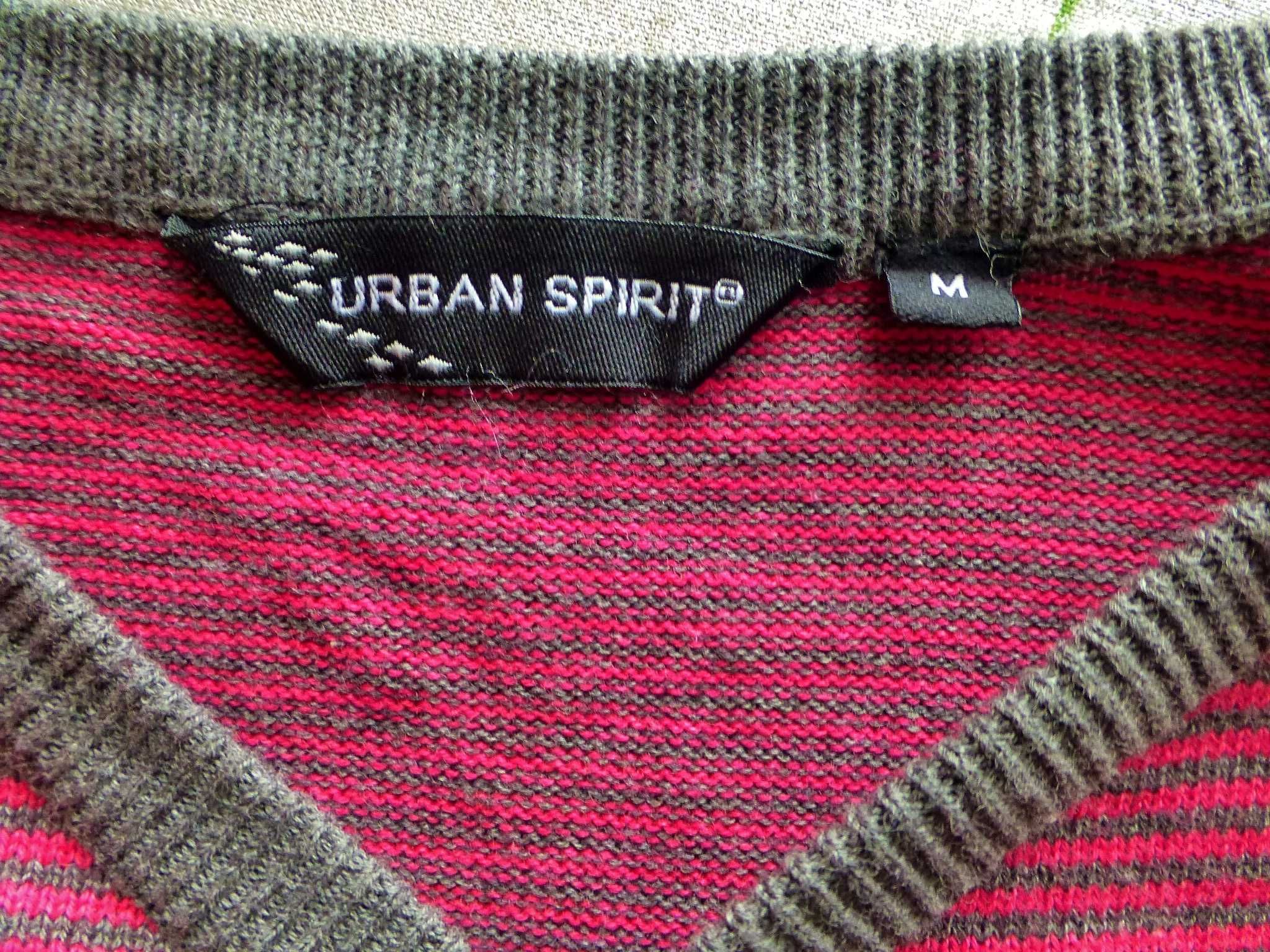 Urban Spirit lekki bawełniany męski sweter M