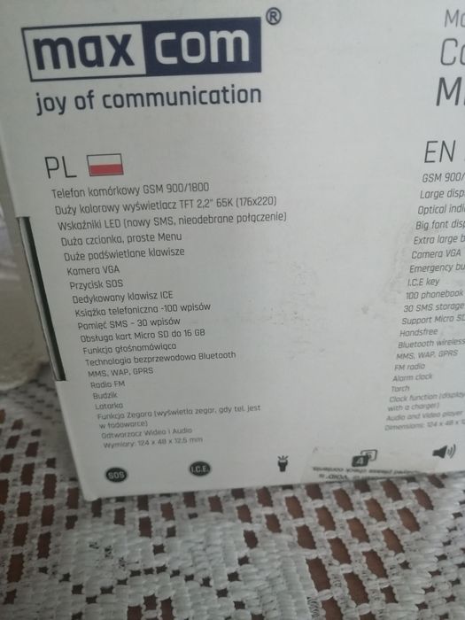 Telefon komórkowy dla seniora