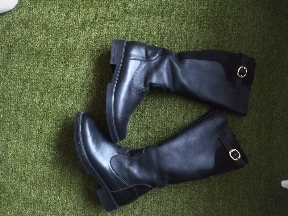 Чоботи зимові шкіряні