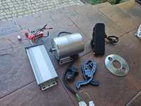Silnik BLDC bezszczotkowy hall 1kW 48V sterownik łańcuch gaz zestaw