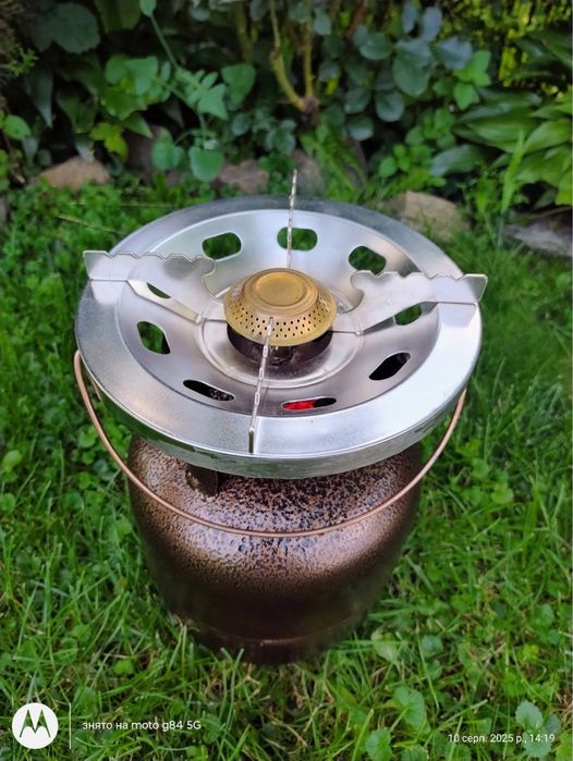 Газовий балон 6 л із пальником. Ліва різь W21,8 мм Туреччина