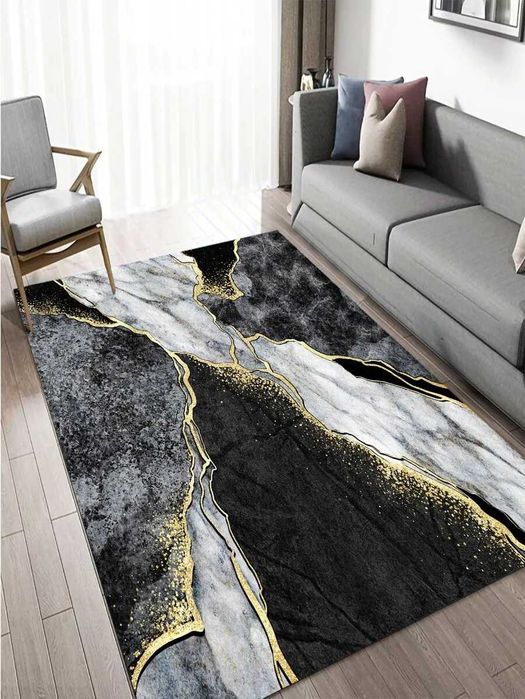 NOWY Dywan do Salonu Efekt 3D Nowoczesne Wzory Elegancki 120x170
