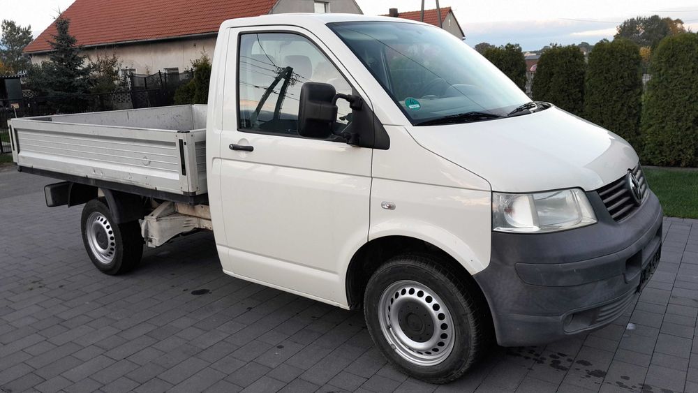 Volkswagen Transporter T5 2.5 TDI 3 Osobowy  Skrzynia Paka Prycza