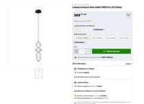 Lampa wisząca Nico szkło 1850 lm LED Italux