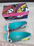 Kolorowe baleriny Crocs Cap Toe Flat w9 39 Patricia Field