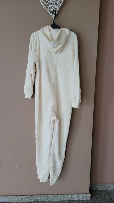 Piżama kangur jednoczęściowa zamek damska beż L / XL