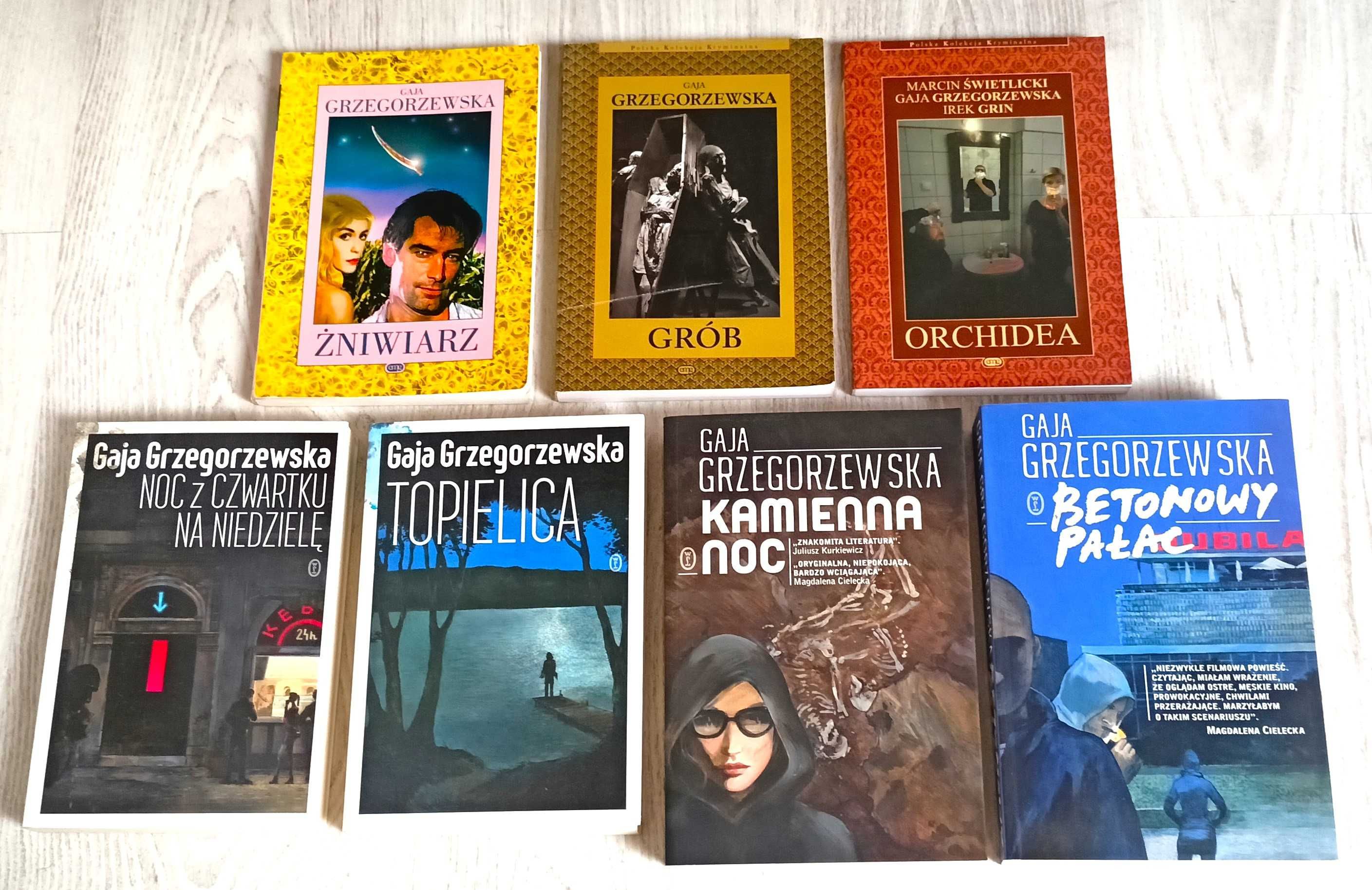 Gaja Grzegorzewska Żniwiarz Grób Orchidea Kamienna noc Topielica