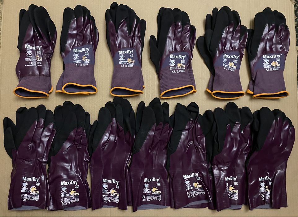 Защитные перчатки рабочие MaxiDry