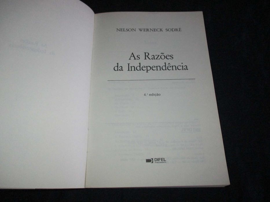 Livro As Razões da Independência Werneck Sodré