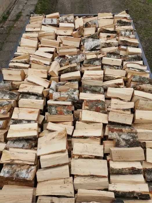 Drewno kominkowe i opałowe, sezonowane, układane
