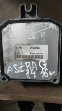 Блок управління двигуном Opel Astra G 1.4i 16V Опель Астра 09355909