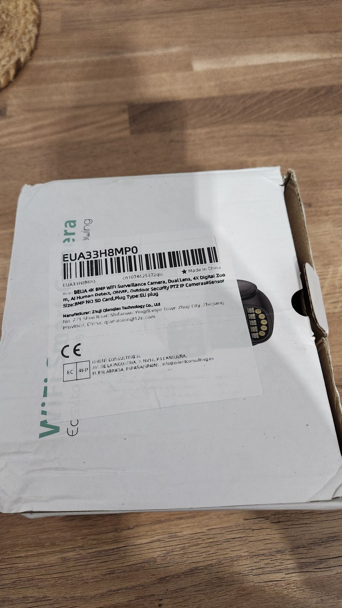 Kamera wifi 4k 8 mpx podwójna belia nowa