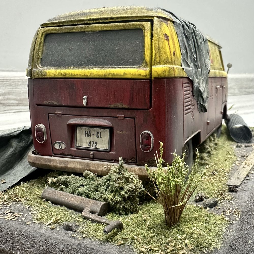 Diorama VW T1 “Pão de Forma” Escala 1/18 – Decoração Shell