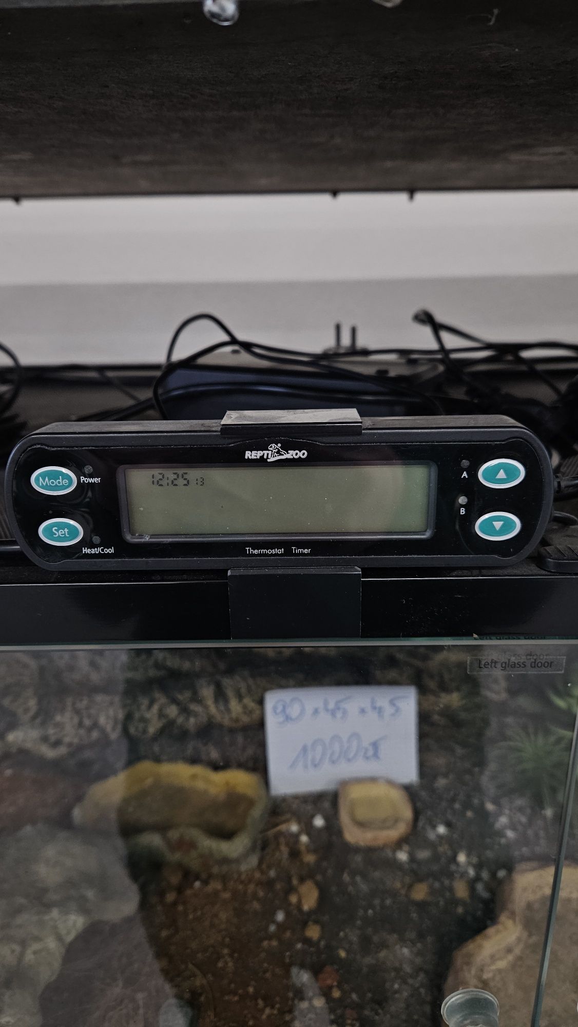 Terrarium ReptiZoo 90x45x45 z wyposażeniem dla żółwia