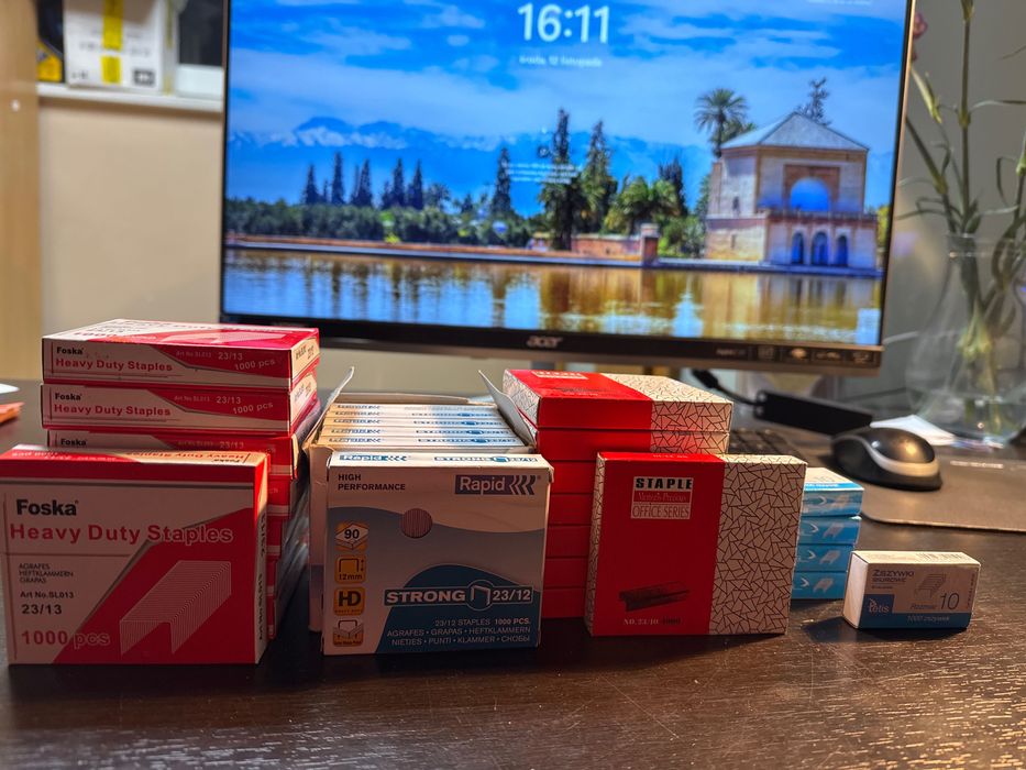 Zszywki różne rozmiary