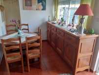 Sala de jantar em carvalho maciço