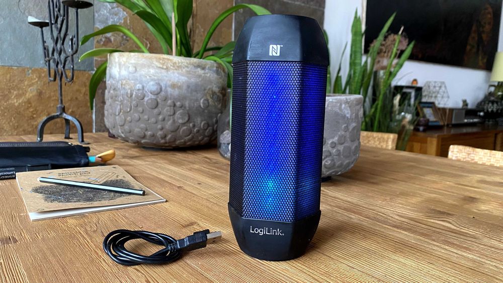 Coluna Bluetooth Sony LogiLink LED (Usada)