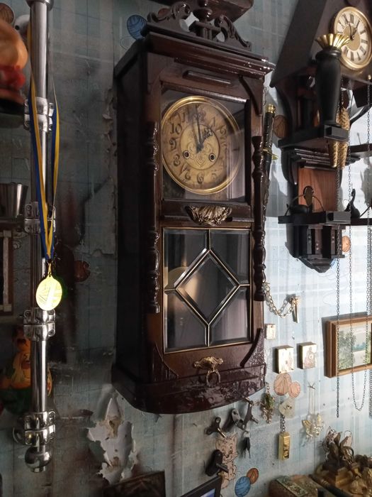 Часы настенные старинные Philipp Haas & Söhne (PHS) ORIGINAL Германия