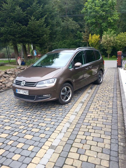 Volkswagen Sharan 7- osobowy  skóra brąz  navi .kamera  serwisowany