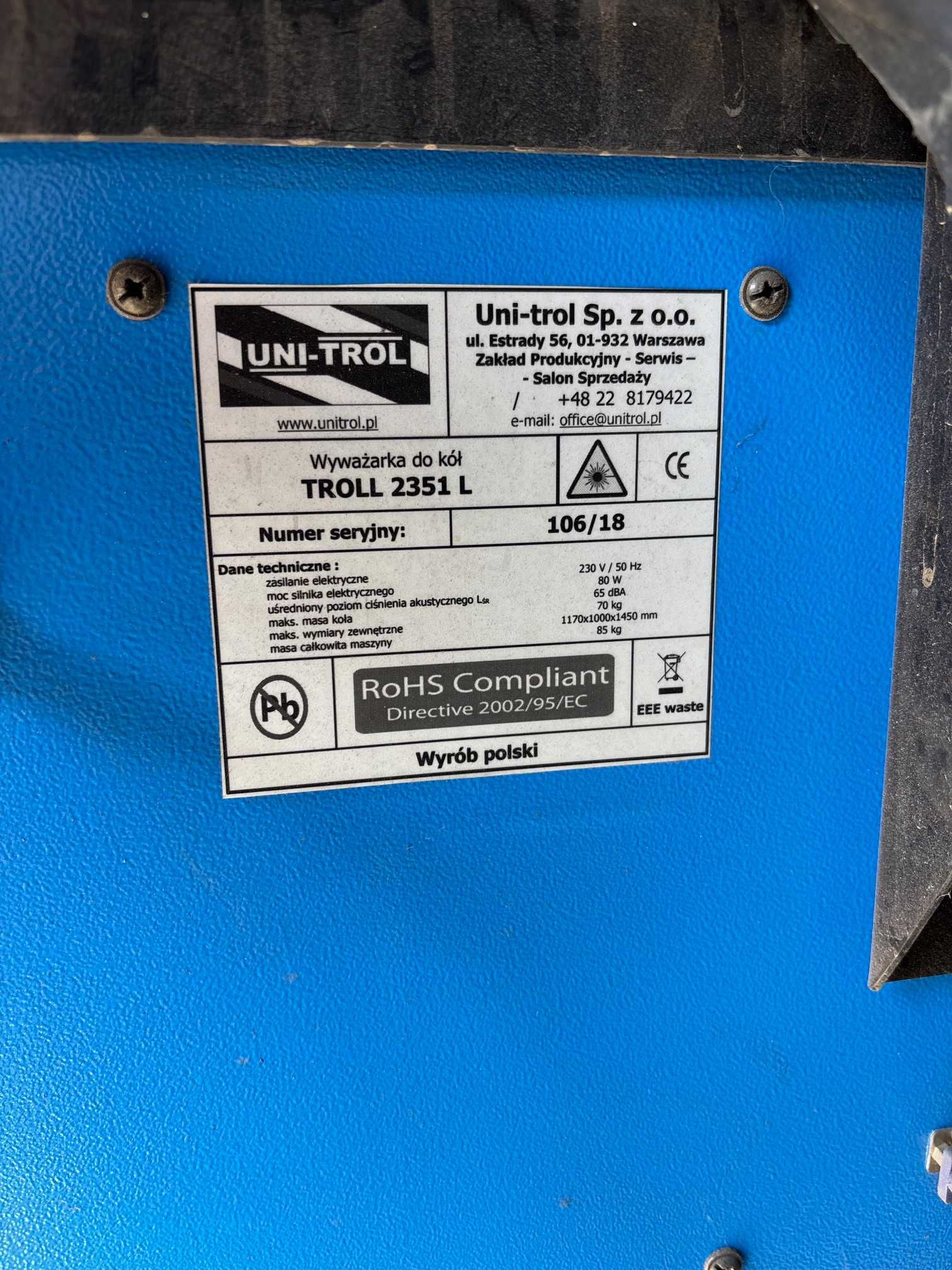 Wyważarka Uni-Trol Troll 2351L