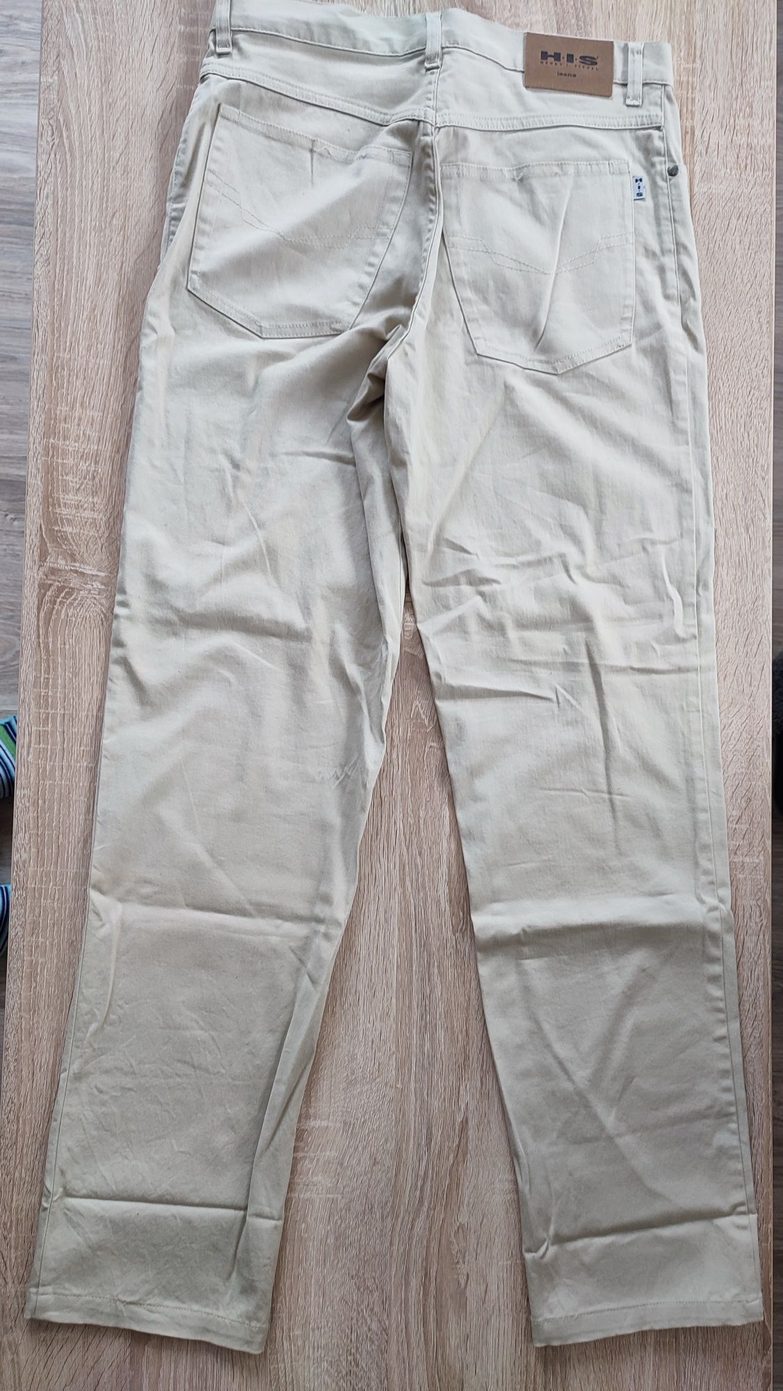 Spodnie długie beżowe męskie rozmiar 32-34