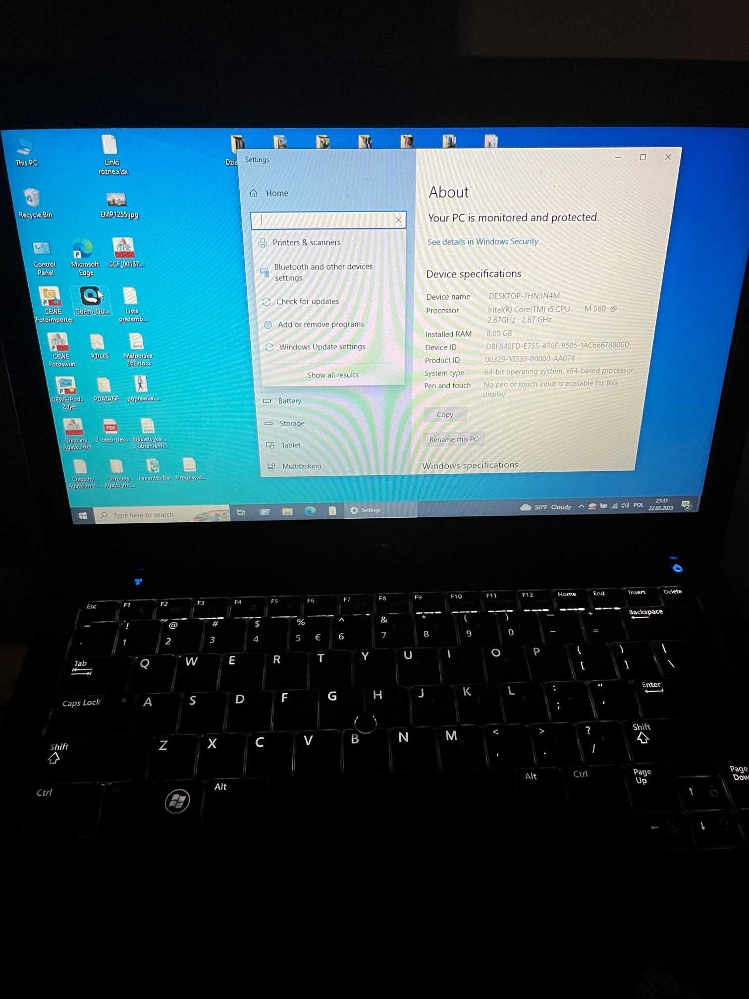 Laptop DELL E4310 8GB RAM, 256 SSD, Kamera, Poszerzona Bateria