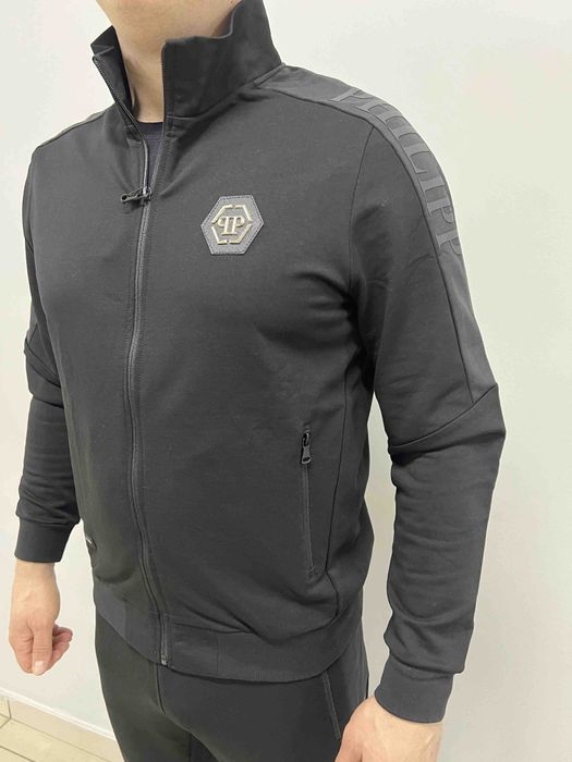 Спортивный костюм Philipp Plein чëрный без капюшона bt-56