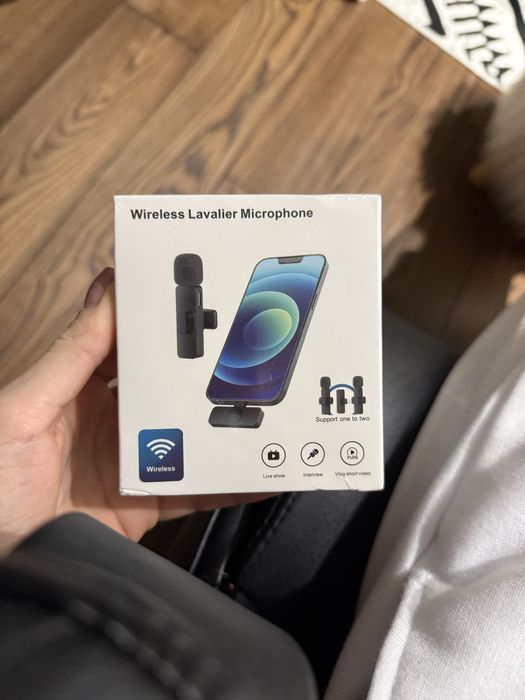 Універсальний петличний бездротовий мікрофон для ios lightning