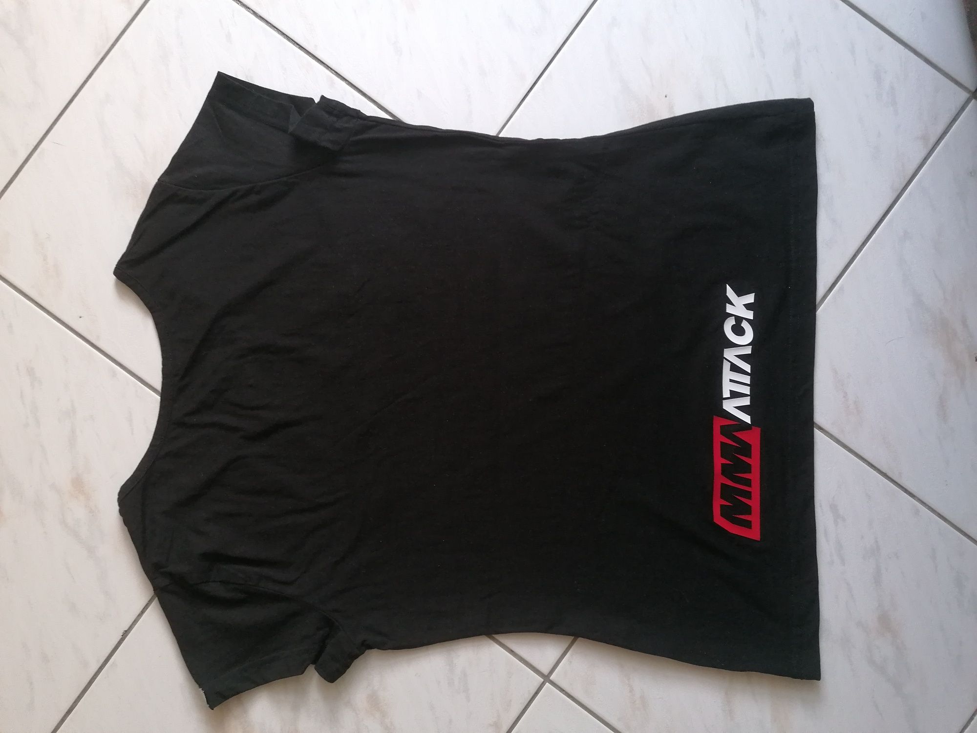 T-shirt Damski firmy Porno z napisem MMAAttack w rozm L