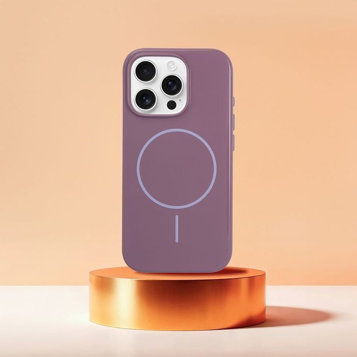 Glossy Etui iPhone 15 Plus fioletowe