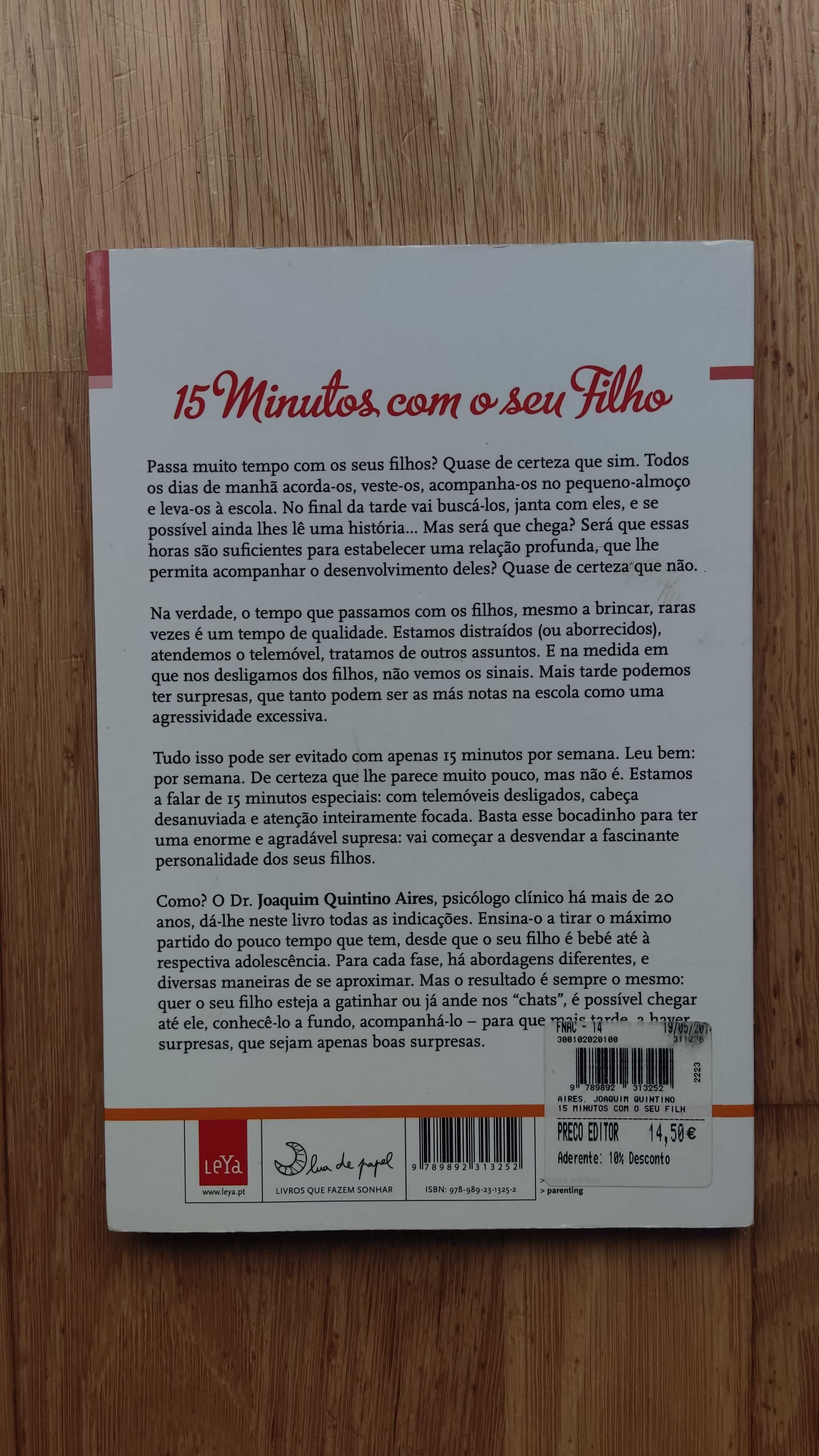 Livro | Joaquim Quintino Aires - 15 minutos com o seu filho