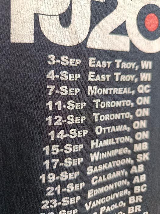 Koszulka T-shirt Pearl Jam 2011 Tour size M Vintage Retro Grunge Rock